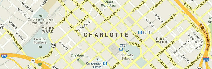 Map of Charlotte, North Carolina