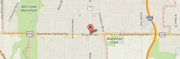 Map of Boardman, Ohio