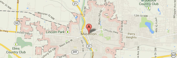 Map of Massillon, Ohio