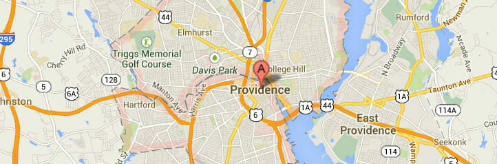 Map of Providence, Rhode Island