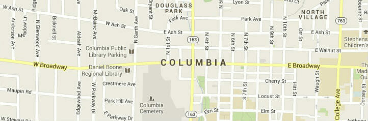 Map of Columbia, South Carolina