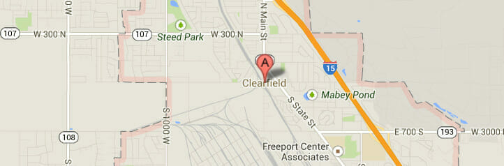 Map of Clearfield, Utah