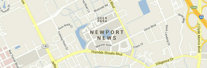 Map of Newport News, Virginia