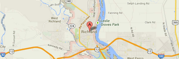 Map of Richland, Washington