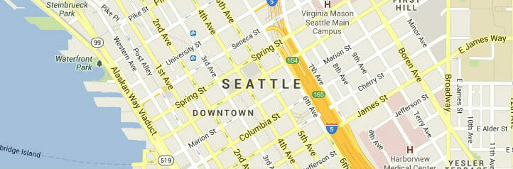 Map of Seattle, Washington