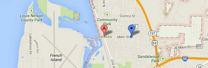 Map of Onalaska, Wisconsin