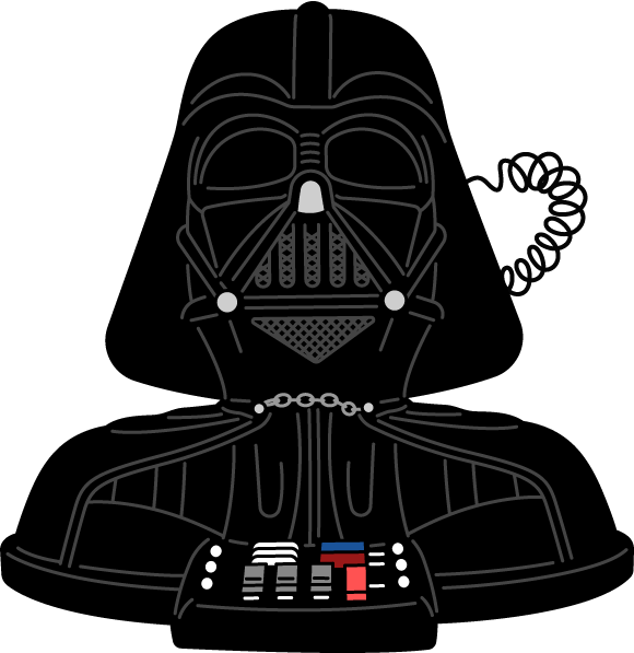 Darth Vader Head Novelty Phone