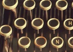 Closeup of Typewriter