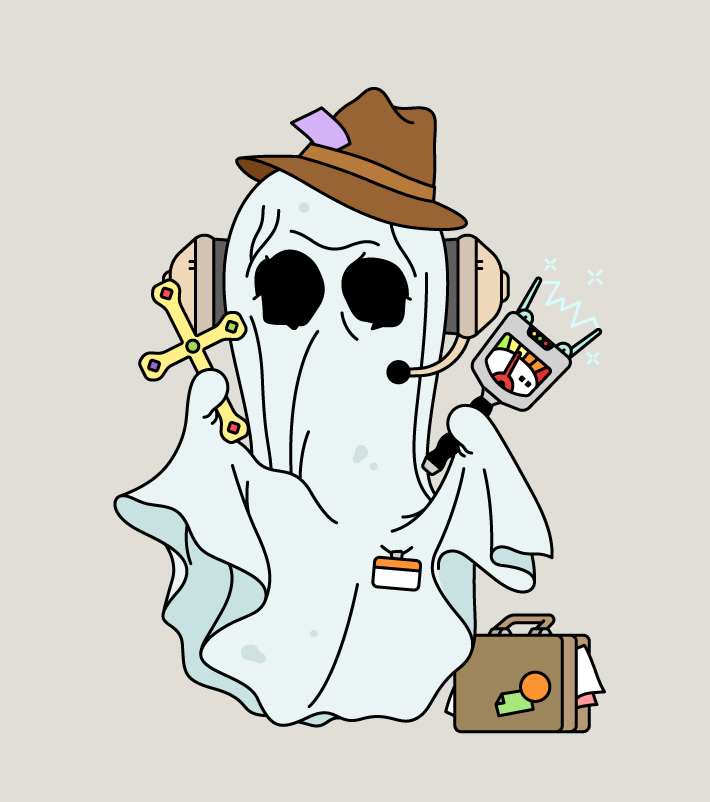 A Ghost On The Phone