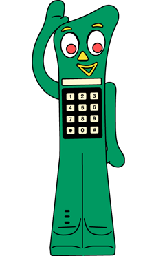 Gumby Novelty Phone