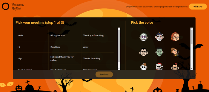 Halloween Voicemail Creator