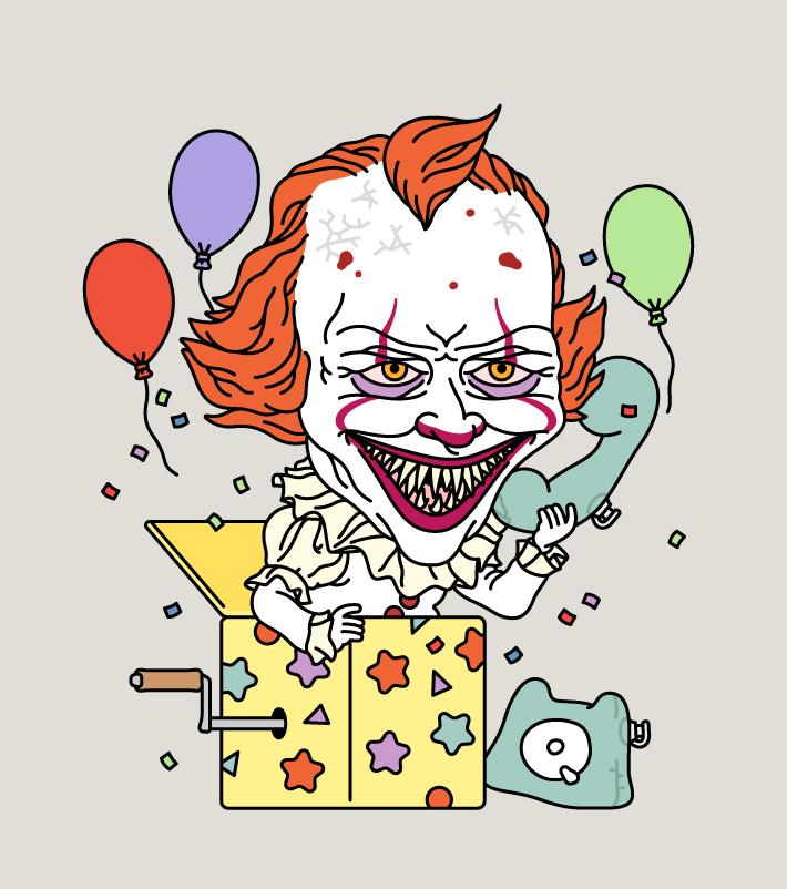 The IT Clown (Pennywise) On The Phone
