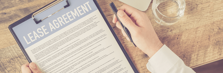 Landlord with Lease Agreement