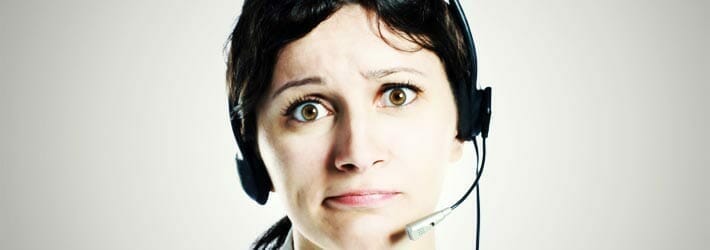Confused call center operator