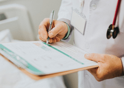 Medical Doctor On A Clipboard