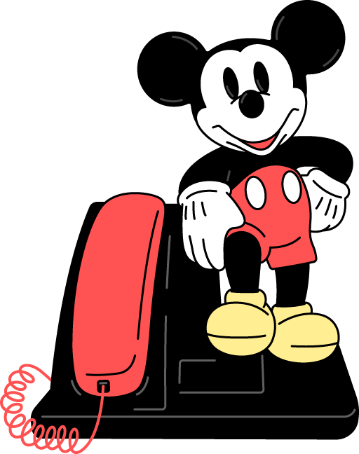 Mickey Mouse 3 Novelty Phone