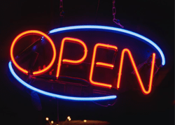 Open for Business Sign