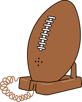 Sports Illustrated Football Novelty Telephone