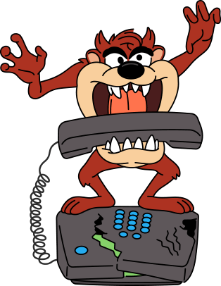 Tasmanian Devil Novelty Telephone