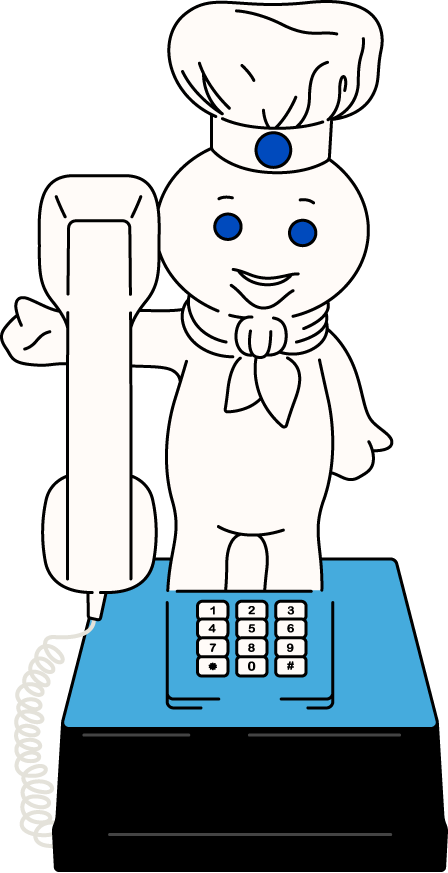 Pillsbury Doughboy Novelty Phone