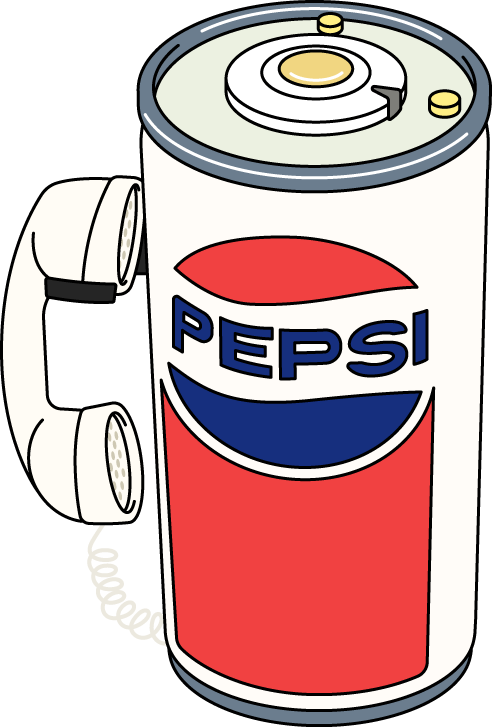 Retro Pepsi Can Novelty Phone