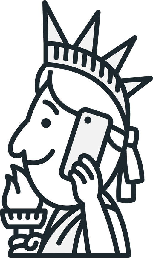 Statue of Liberty Customer Service Icon