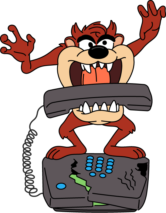 Tazmanian Devil Novelty Phone