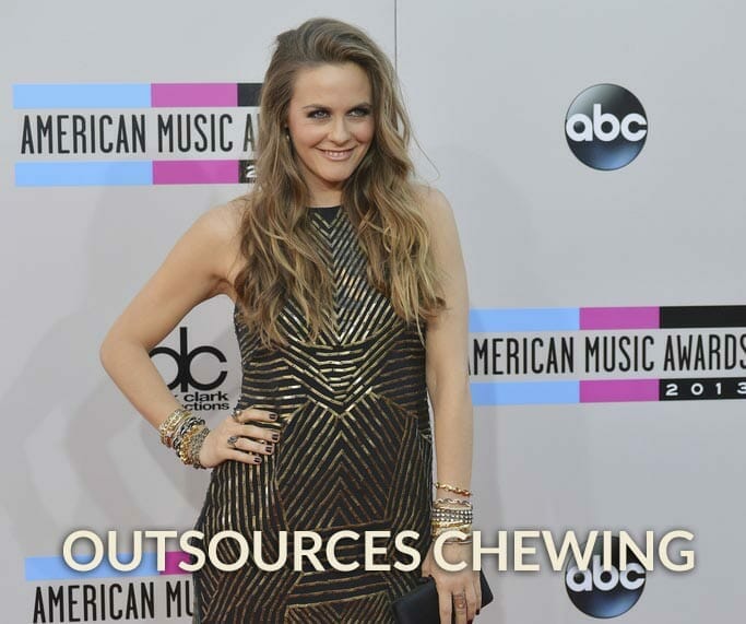 Alicia Silverstone Baby Outsources Chewing