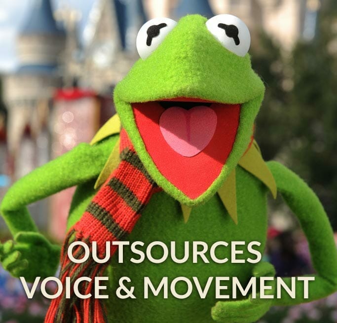 Kermit Outsources Voice & Movement