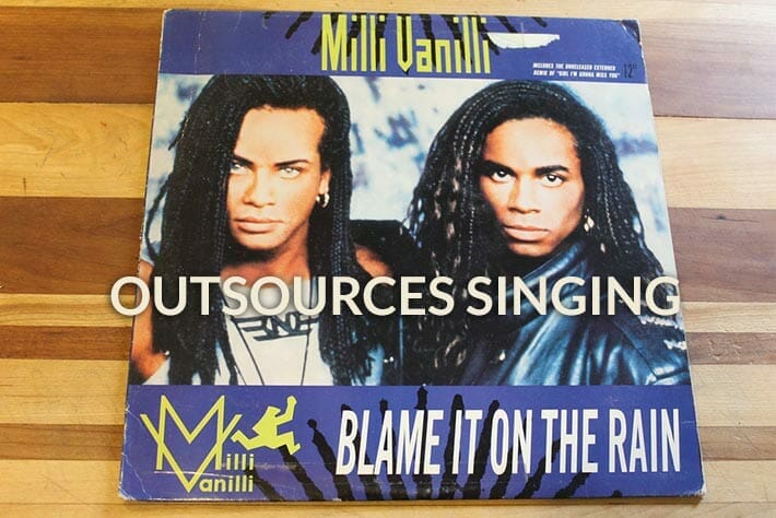 Milli Vanilli Outsources Singing