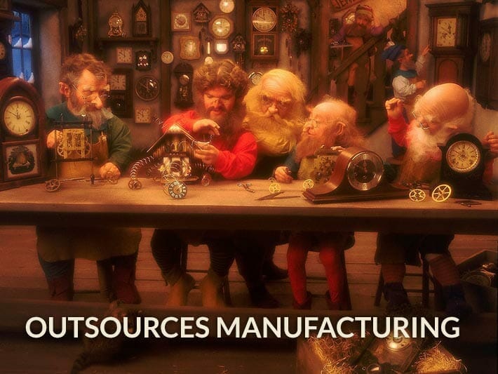 Santa Outsources Manufacturing